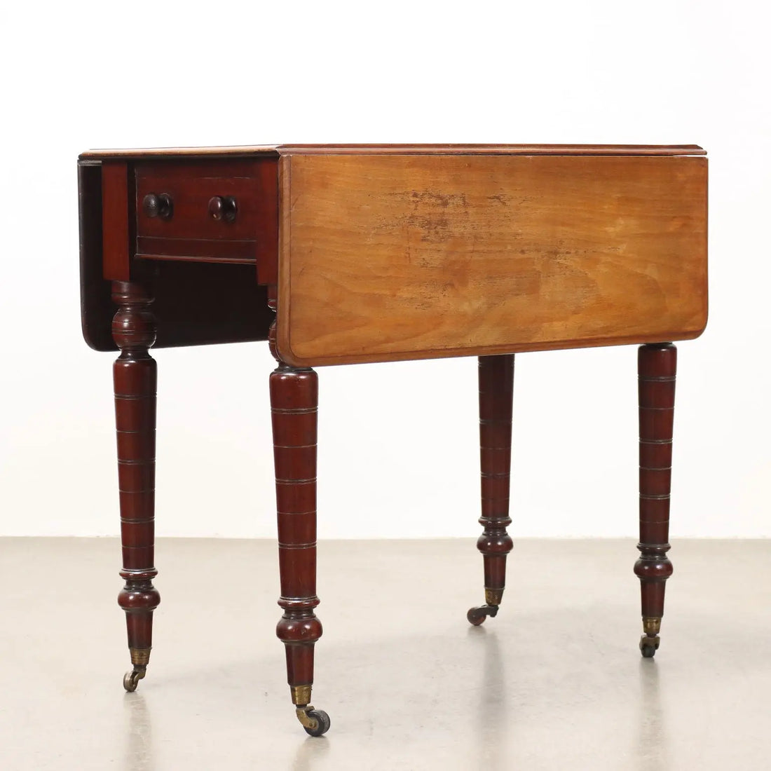 Antique Coffee Table Mahogany Drawers Decorations XIX Century - Northern France, Mid XIX Century | Antiques | Side & Coffee Tables
