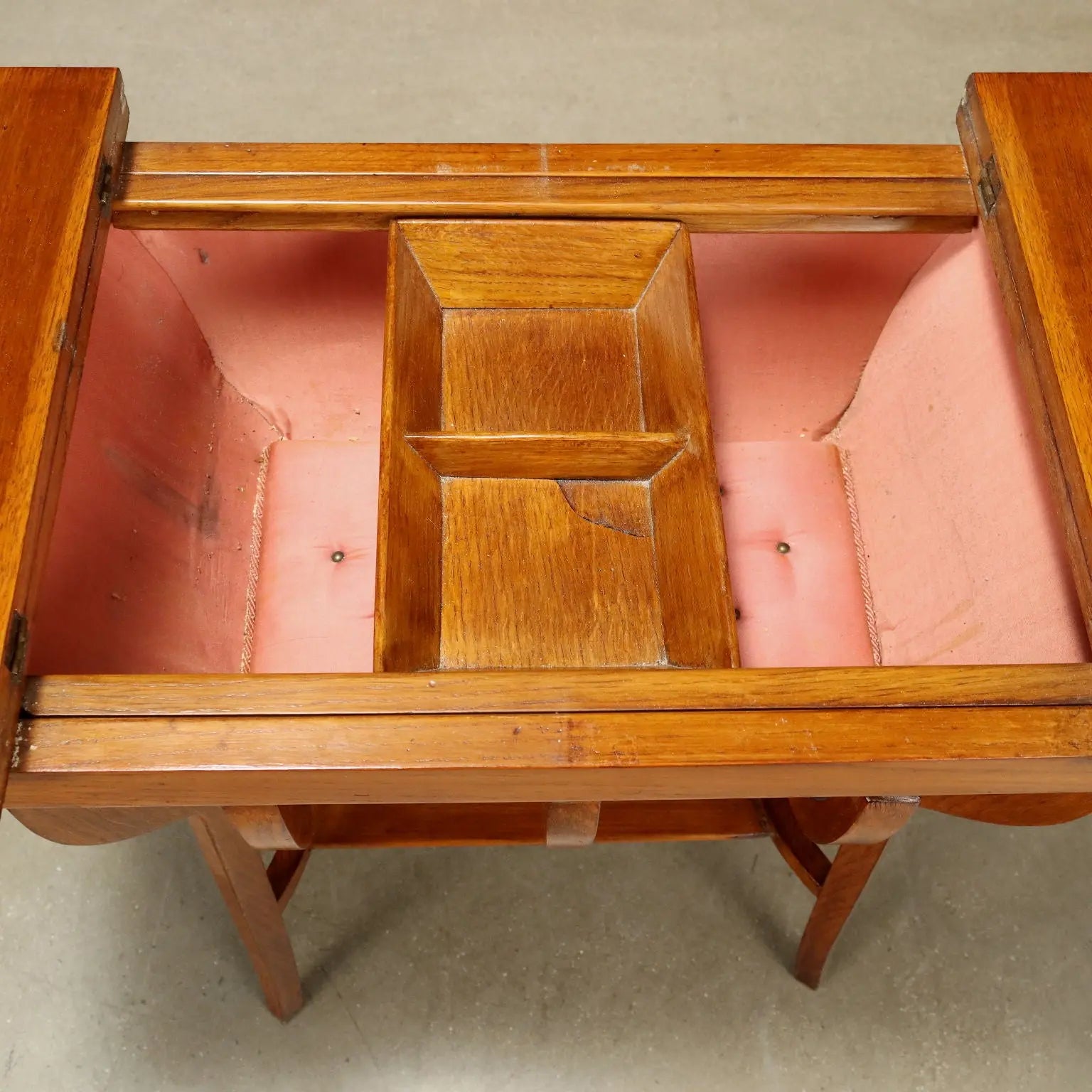 Antique Coffee Table Art Nouveau Fabric Openable Top XX Century - Italy, Early XX Century | Antiques | Side & Coffee Tables
