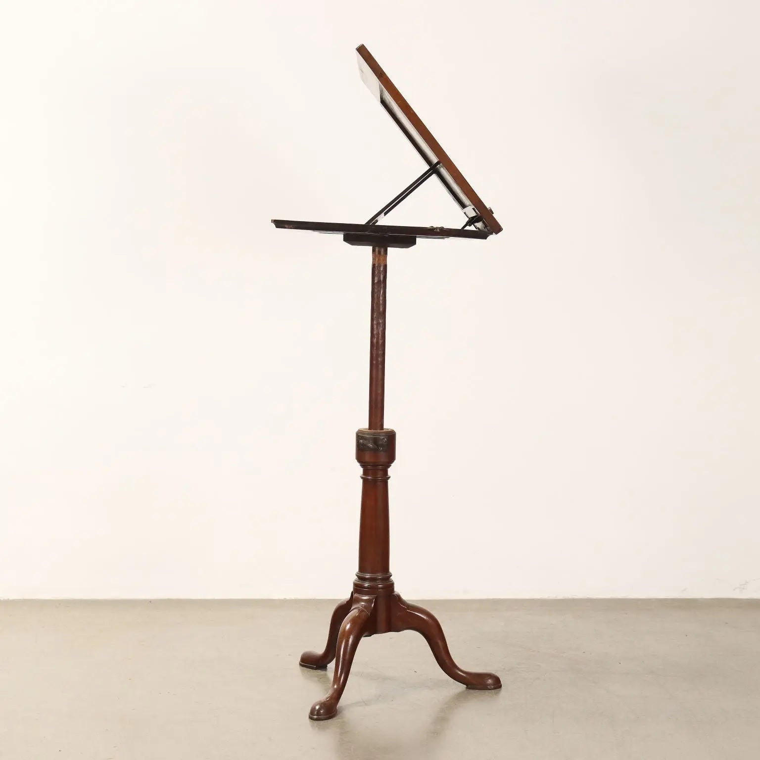 Antique Wooden Music Stand with Lamp Holder England XIX Century - England, Mid XIX Century | Antiques  Side & Coffee Tables