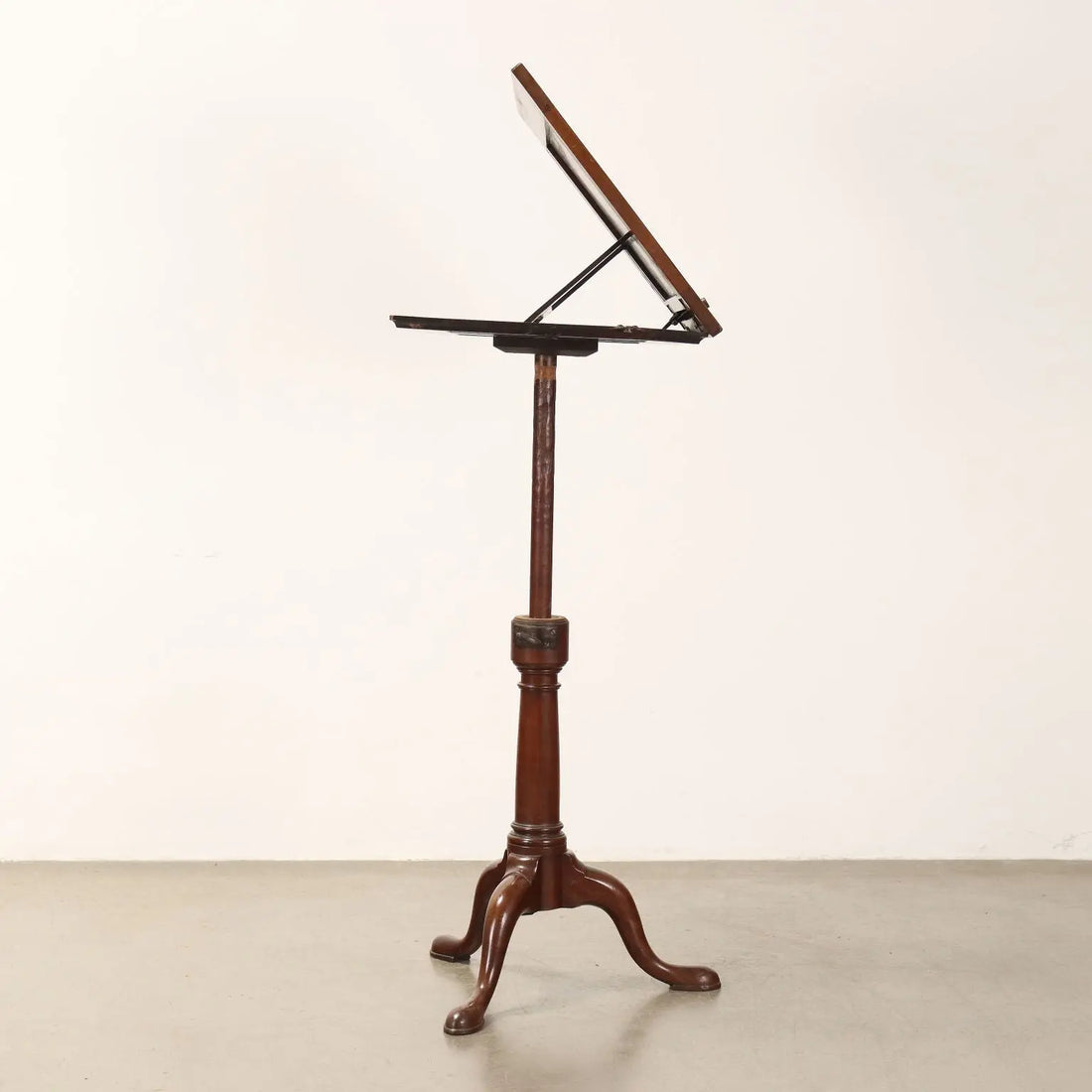 Antique Wooden Music Stand with Lamp Holder England XIX Century - England, Mid XIX Century | Antiques  Side & Coffee Tables