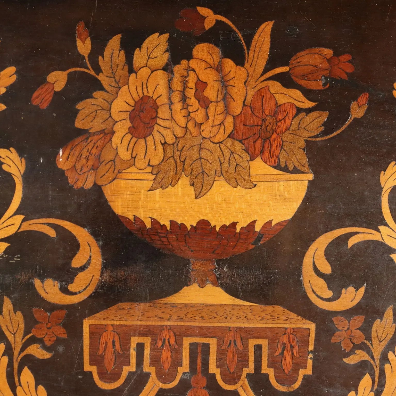 Antique Side Table Ebonized Wood Inlays Italy XIX Century - Italy, Late XIX Century | Antiques | Side & Coffee Tables