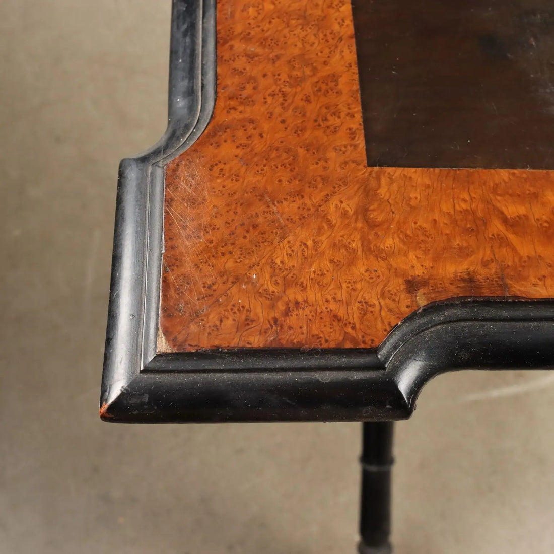 Antique Side Table Ebonized Wood Inlays Italy XIX Century - Italy, Late XIX Century | Antiques | Side & Coffee Tables