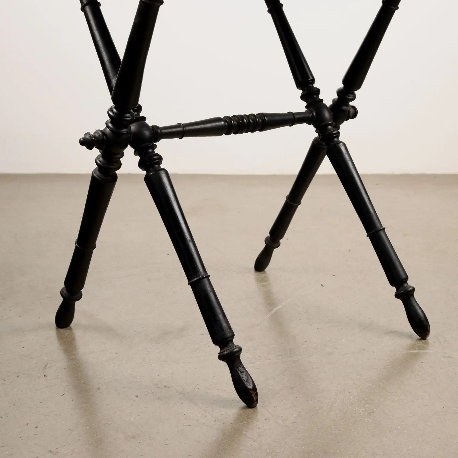 Antique Side Table Ebonized Wood Inlays Italy XIX Century - Italy, Late XIX Century | Antiques | Side & Coffee Tables