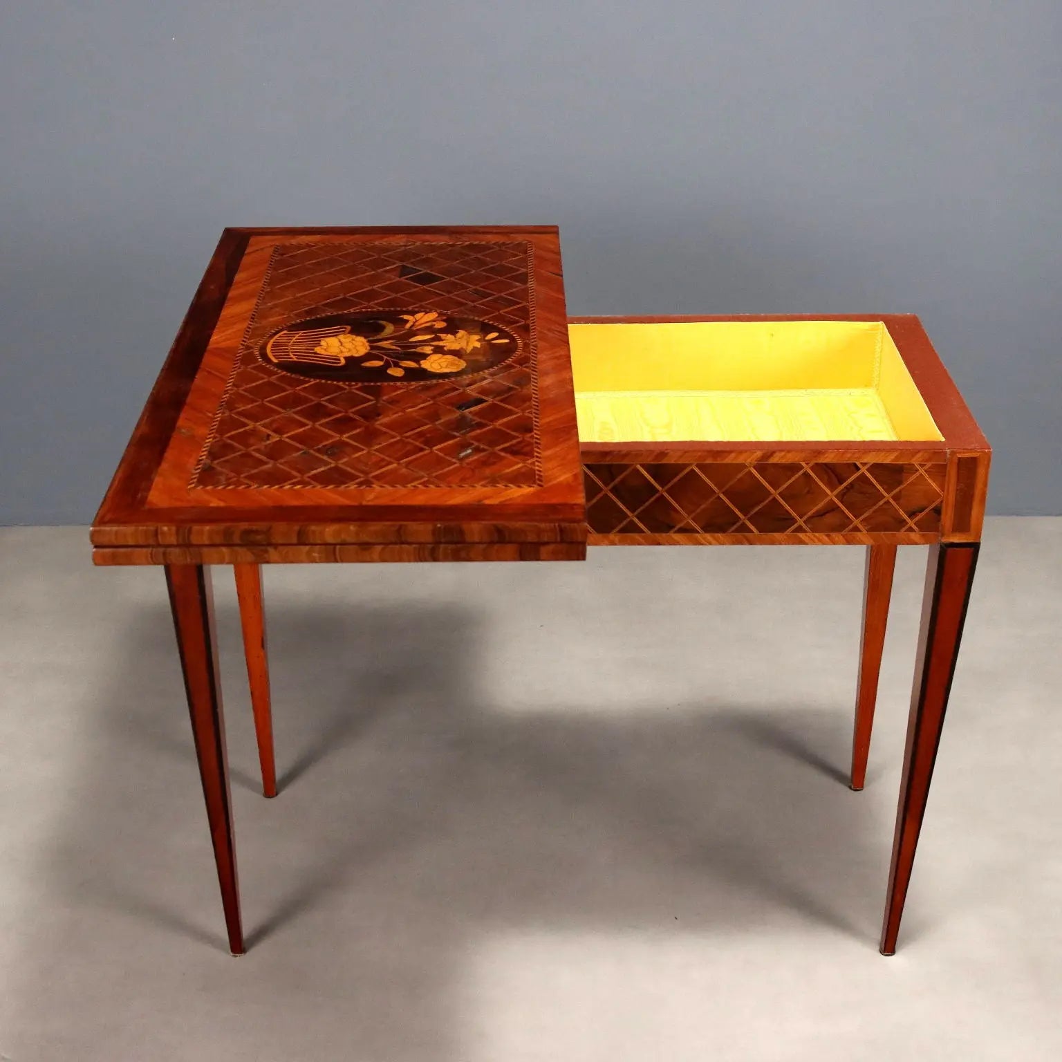 Antique Game Table Various Wood Essences Italy XVIII Century - Italy, Late XVIII Century | Antiques | Side & Coffee Tables
