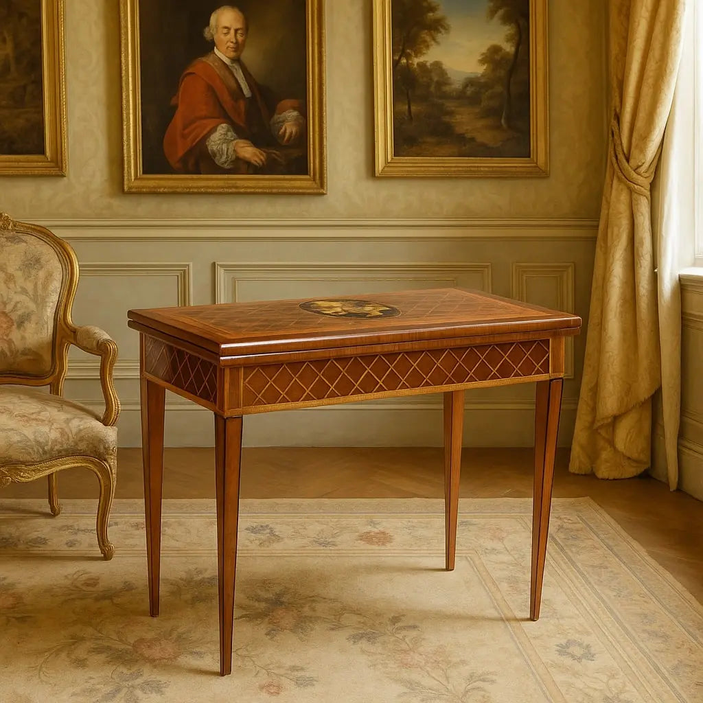 Antique Game Table Various Wood Essences Italy XVIII Century - Italy, Late XVIII Century | Antiques | Side & Coffee Tables