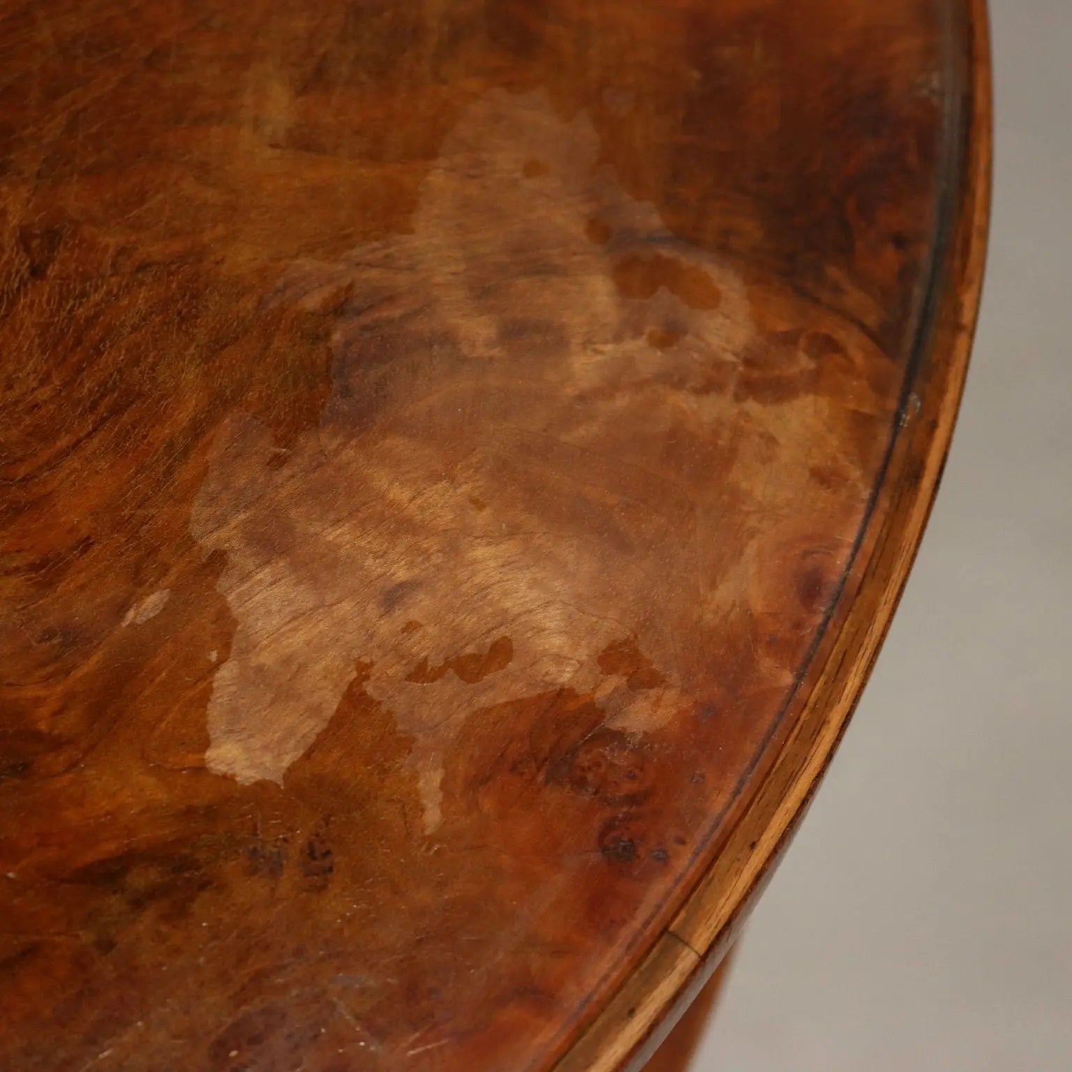 Antique Art Deco Table Walnut Top with Glass Italy XX Century - Italy, Early XIX Century | Antiques | Side & Coffee Tables