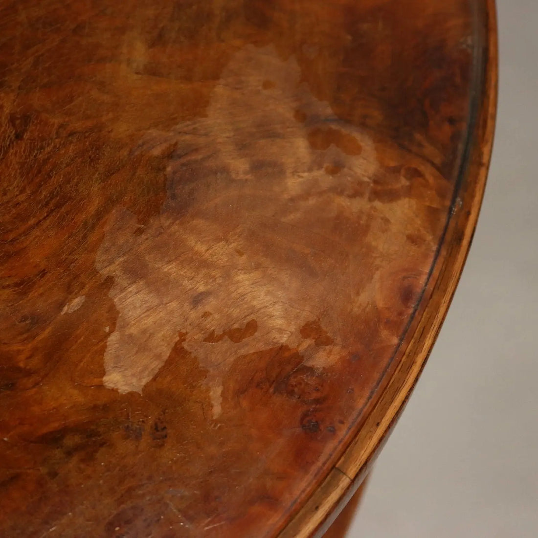 Antique Art Deco Table Walnut Top with Glass Italy XX Century - Italy, Early XIX Century | Antiques | Side & Coffee Tables