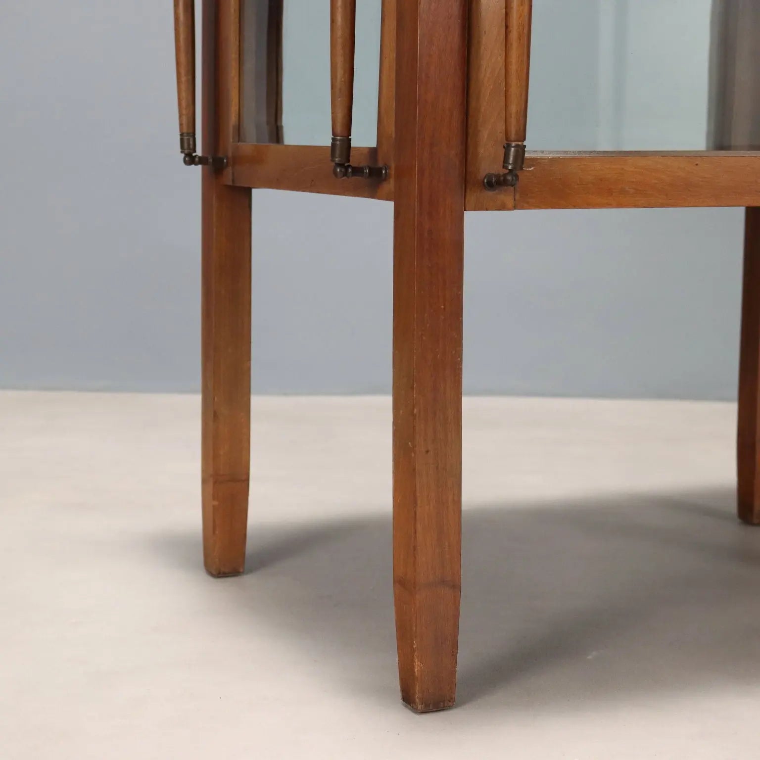 Antique Table with Case Mahogany Glass Bronze Italy XIX Century - Italy, Late XIX Century | Antiques | Side & Coffee Tables