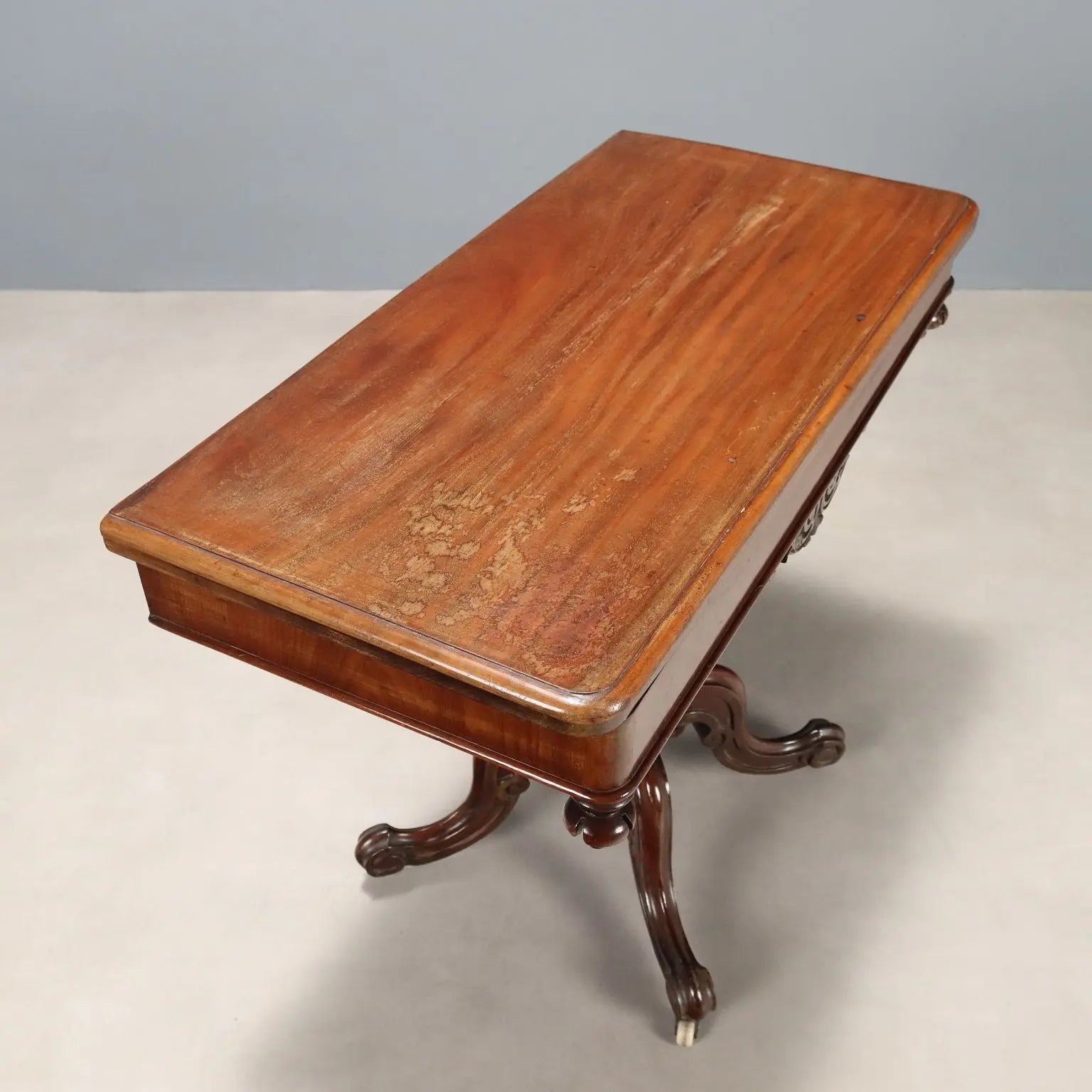 Antique Game Table Louis Philippe Carved Mahogany XIX Century - France, XIX Century | Antiques | Side & Coffee Tables