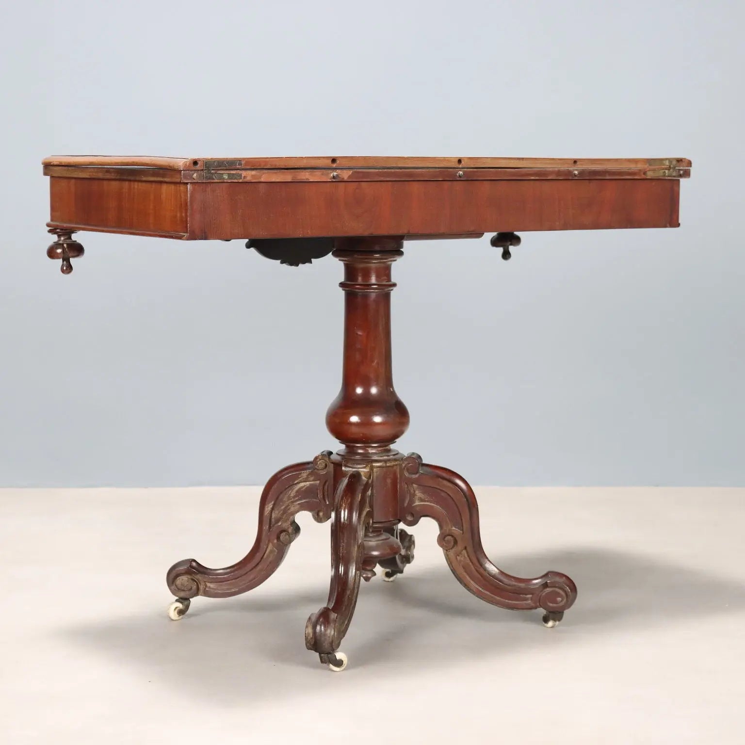 Antique Game Table Louis Philippe Carved Mahogany XIX Century - France, XIX Century | Antiques | Side & Coffee Tables