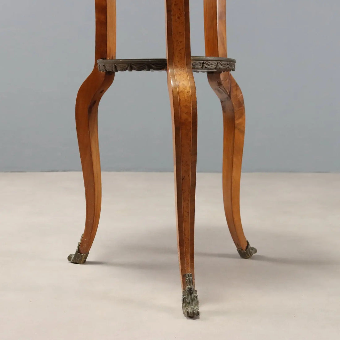 Antique Coffee Table Walnut Painted Ceramic XX Century - France, XX Century | Antiques | Side & Coffee Tables