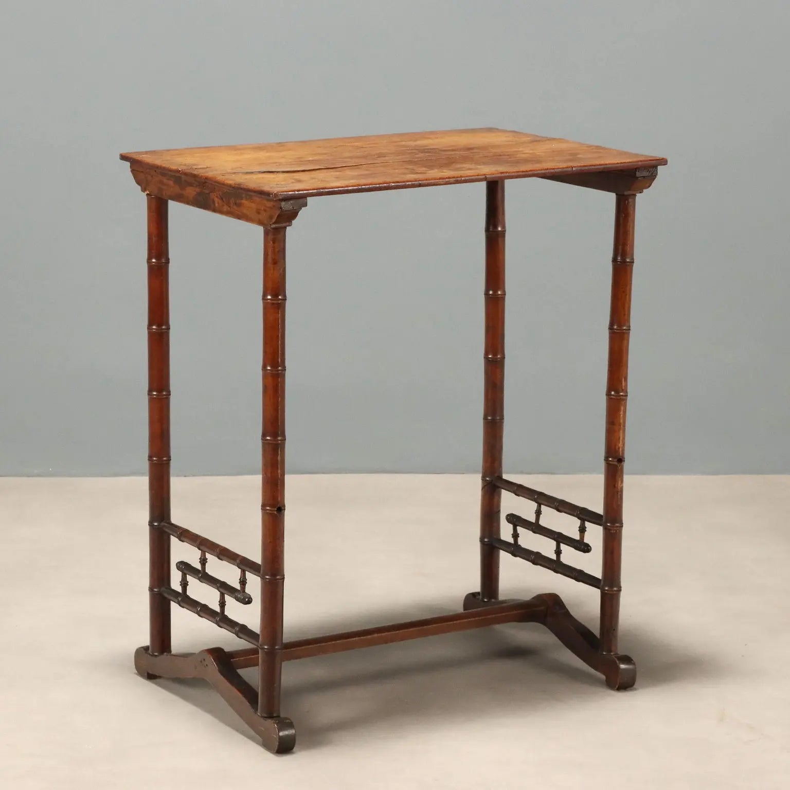 Antique Coffee Table Maple Fake Bamboo Italy XIX Century - Italy, Late XIX Century | Antiques | Side & Coffee Tables