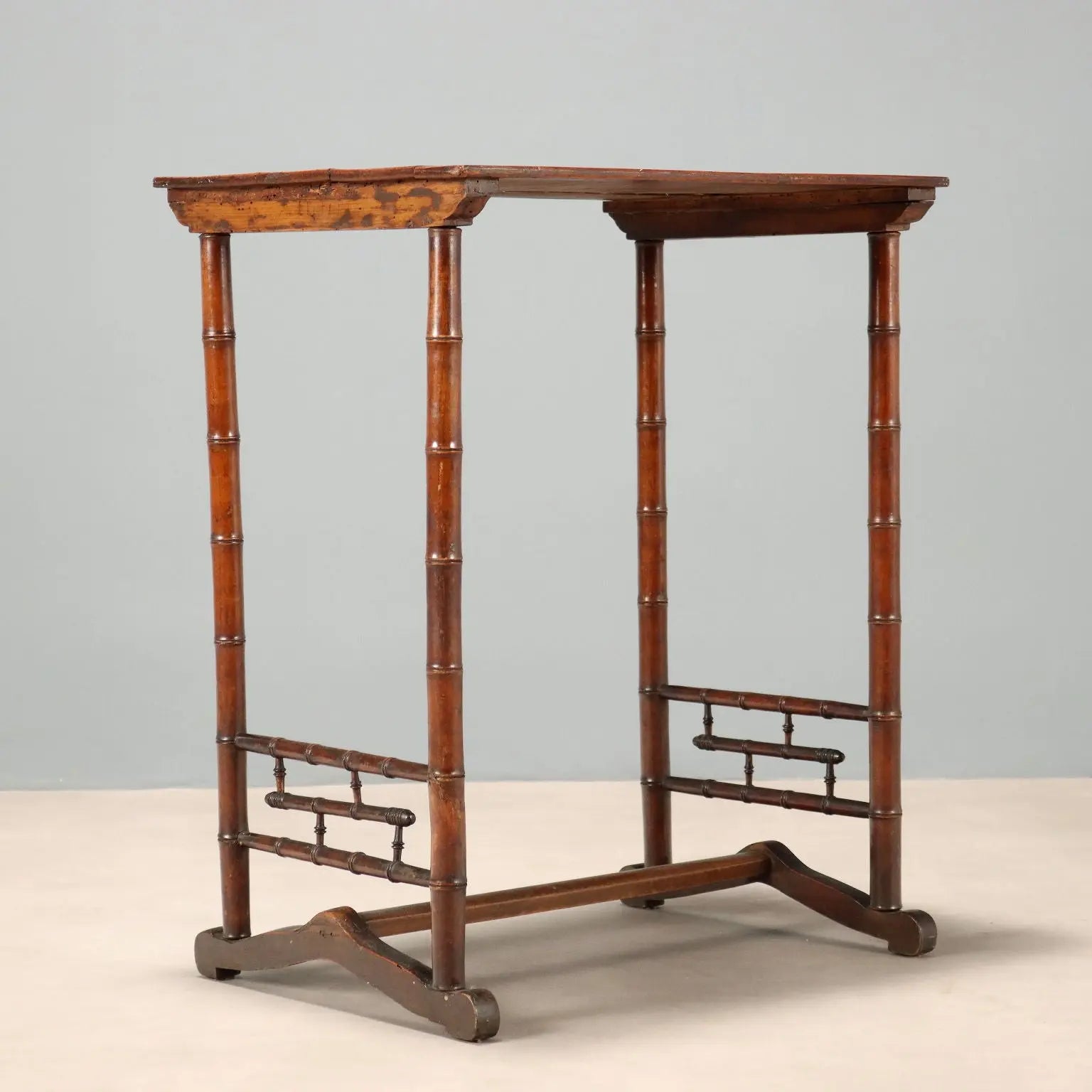 Antique Coffee Table Maple Fake Bamboo Italy XIX Century - Italy, Late XIX Century | Antiques | Side & Coffee Tables