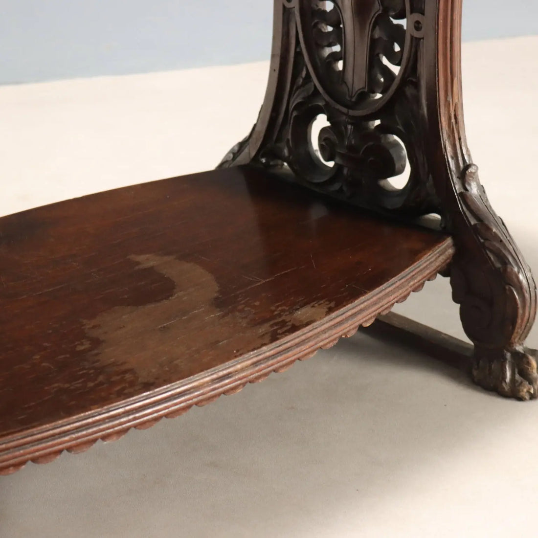 Walnut and Green Marble Table - 19th Century Italy