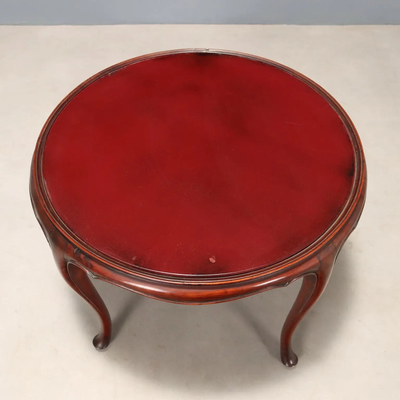 Mahogany Table with Opaline Glass - Early 20th Century
