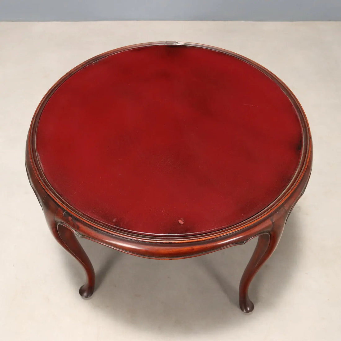 Mahogany Table with Opaline Glass - Early 20th Century