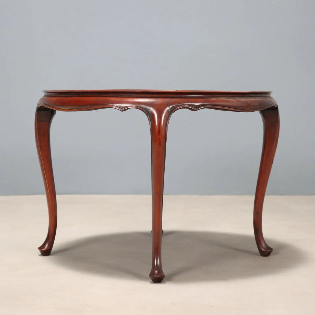 Mahogany Table with Opaline Glass - Early 20th Century