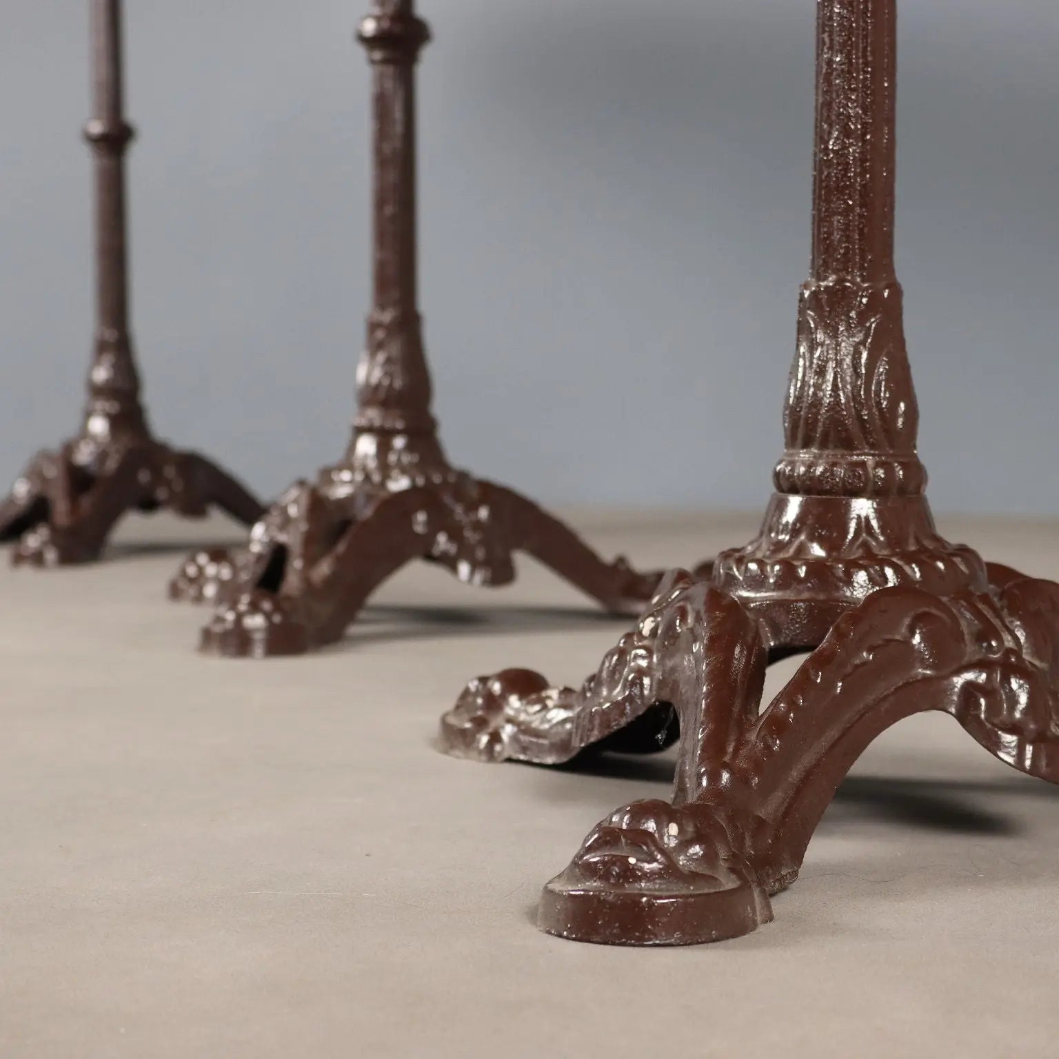 Antique Coffee Tables Lacquered Iron Marble XX Century - Italy, XX Century | Antiques | Side & Coffee Tables
