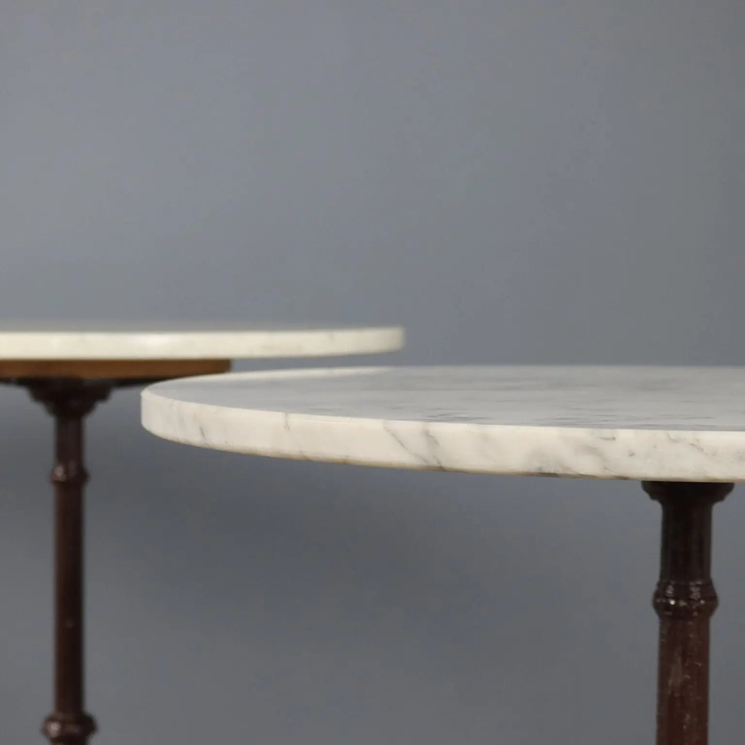 Antique Coffee Tables Lacquered Iron Marble XX Century - Italy, XX Century | Antiques | Side & Coffee Tables