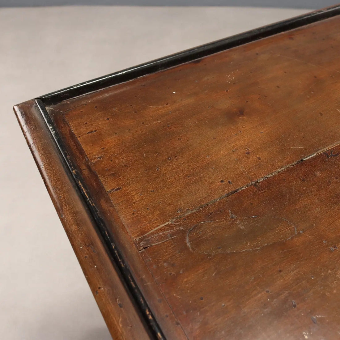 Antique Sewing Table Walnut Painted Poplar Italy Late XIX Century