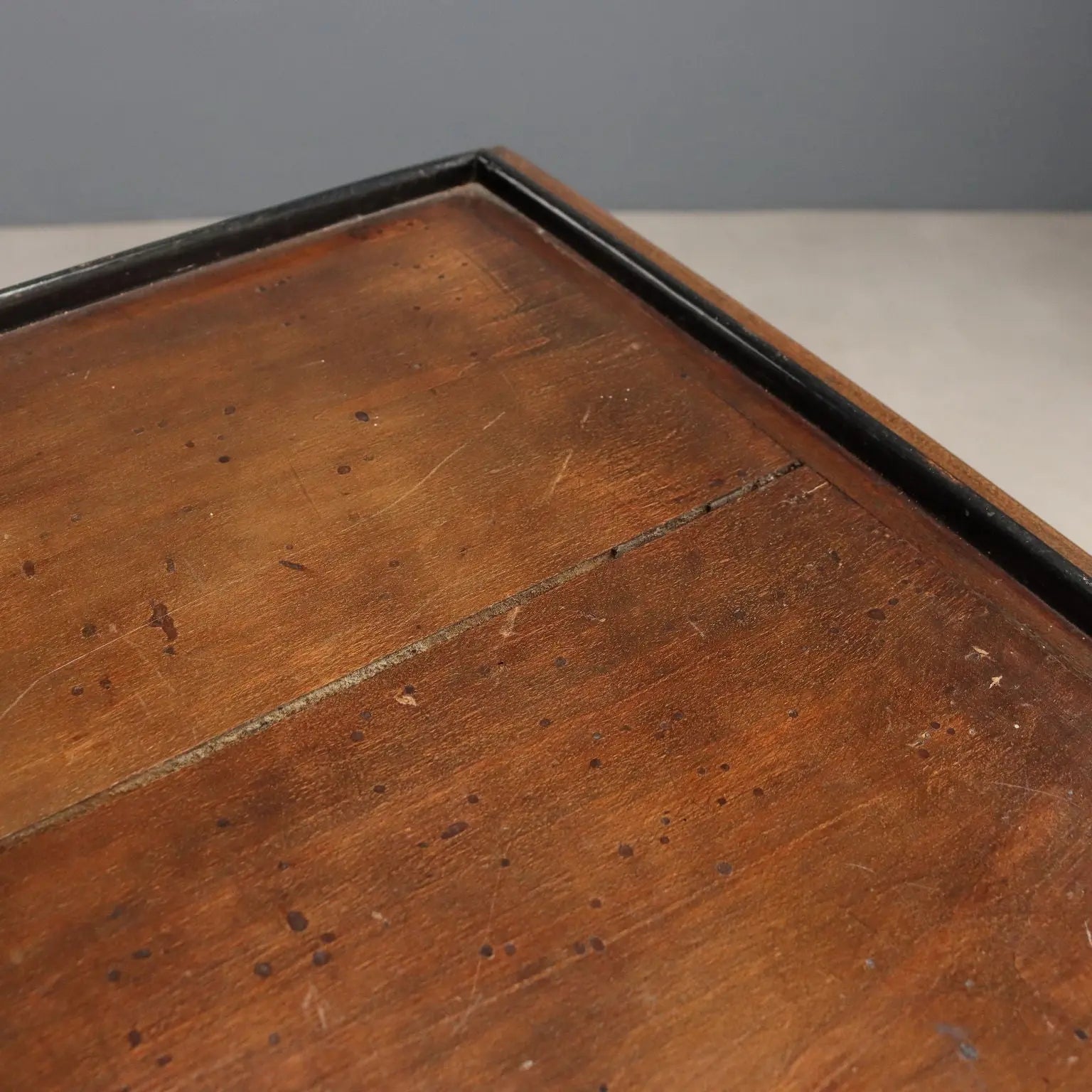 Antique Sewing Table Walnut Painted Poplar Italy Late XIX Century