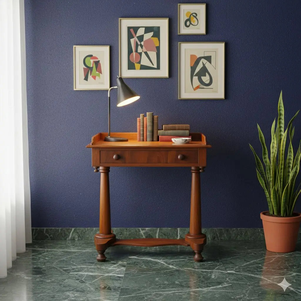 Antique Writing Desk Mahogany Drawer Italy XIX Century - Italy, XIX Century | Antiques | Side & Coffee Tables