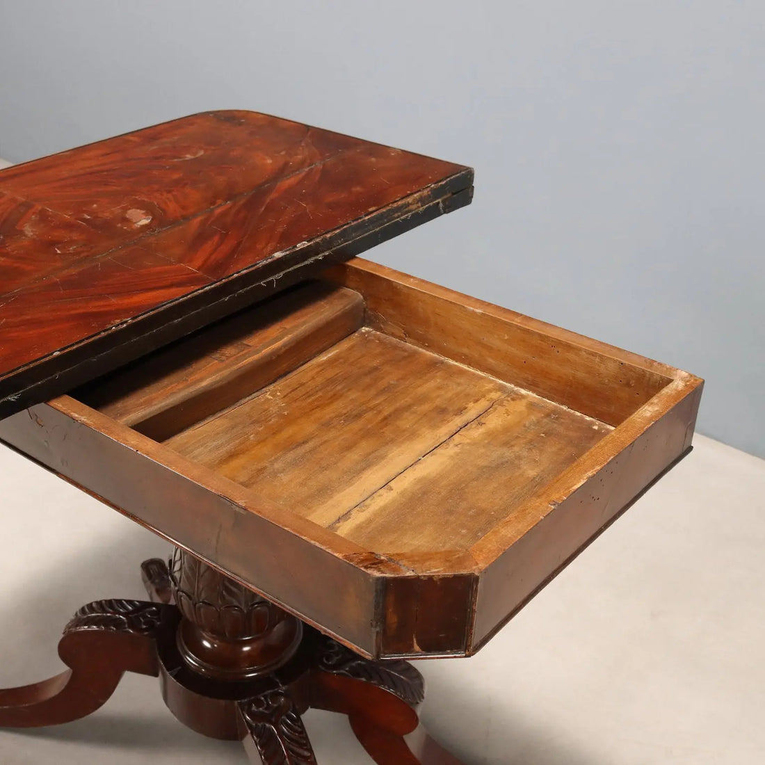 Antique Game Table Mahogany England Mid XIX Century - England, Mid XIX Century | Antiques | Side & Coffee Tables