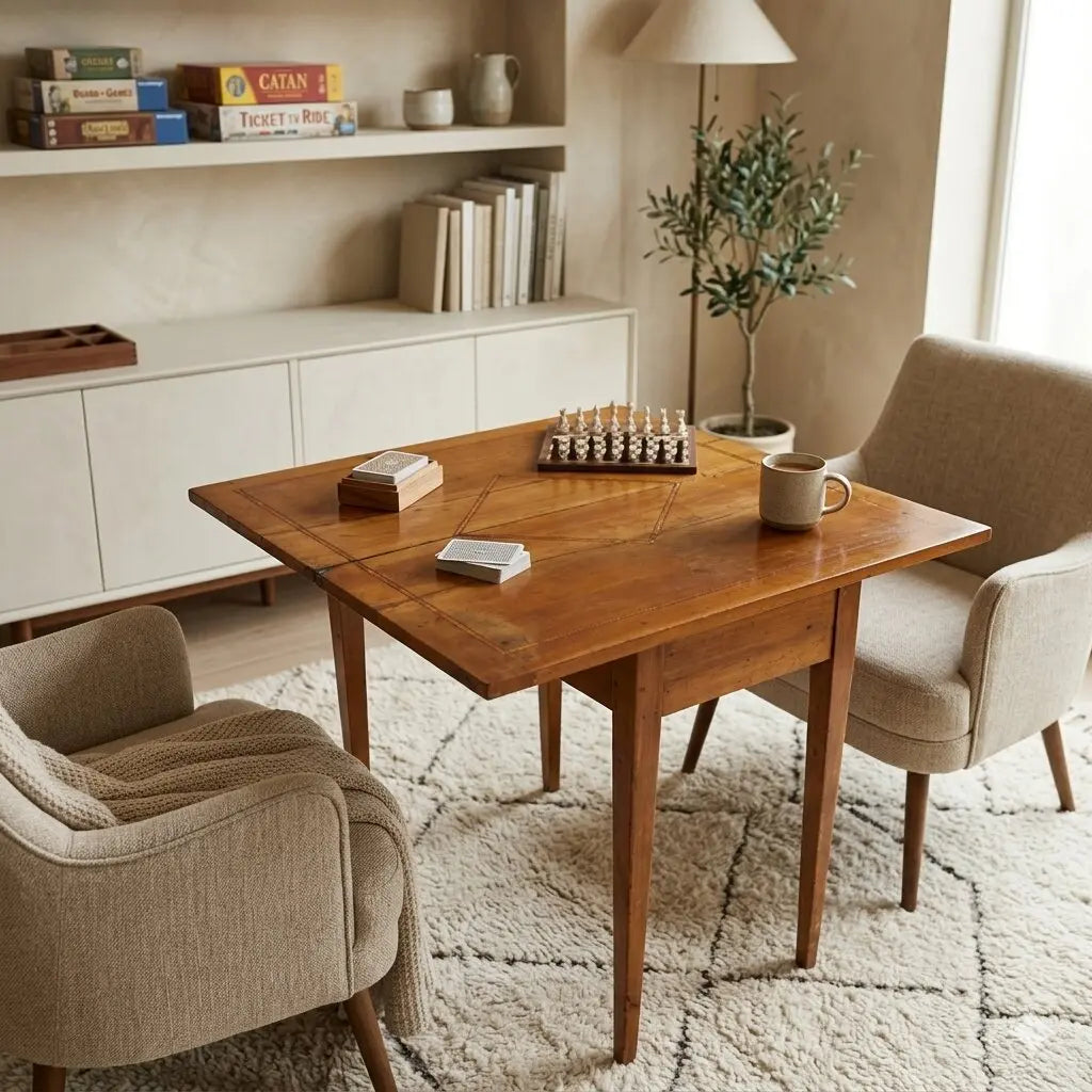 Antique Game Table Directoire Walnut Italy XIX Century - Italy, Early XIX Century | Antiques | Side & Coffee Tables
