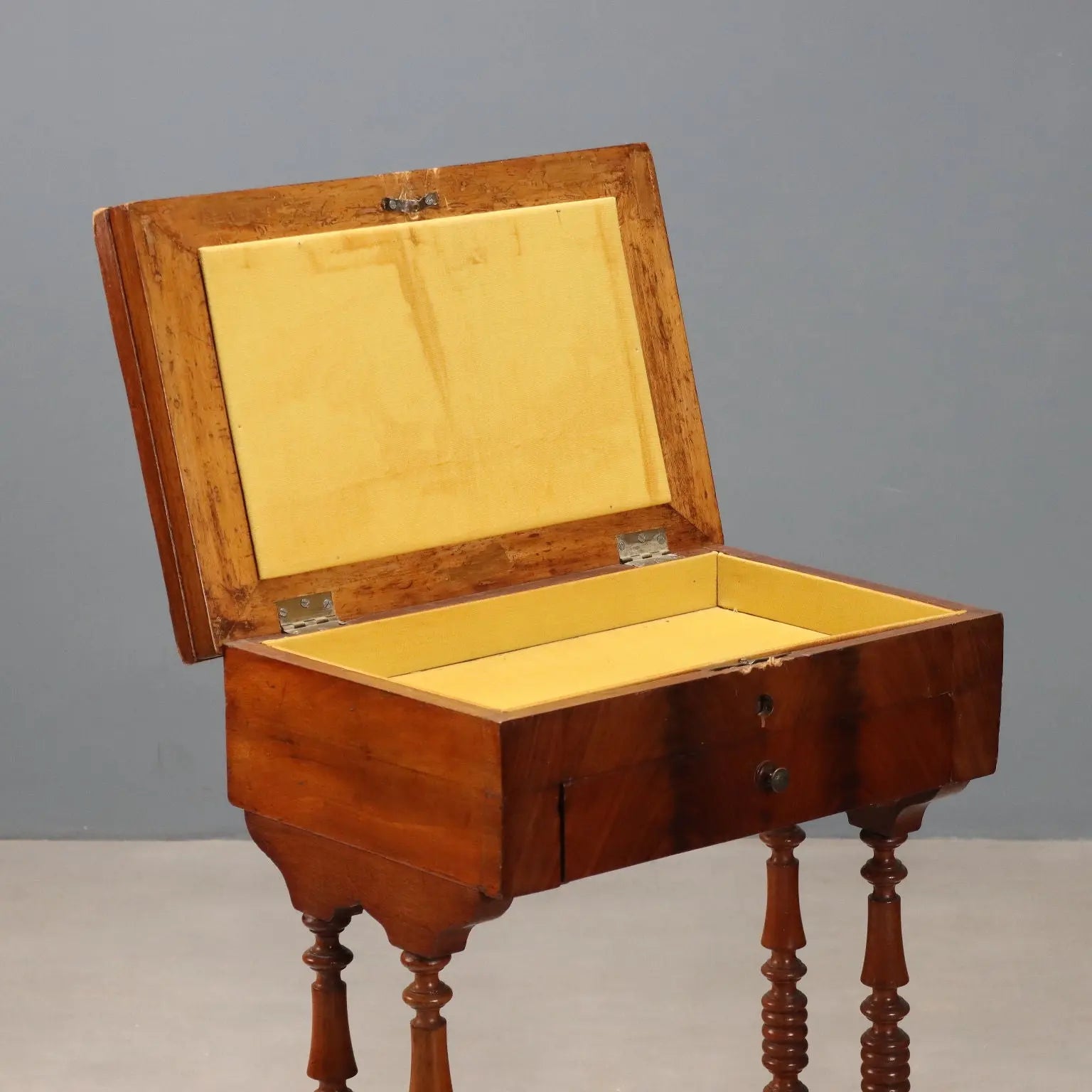 Antique Sewing Table Mahogany Drawer Italy XIX Century - Italy, Late XIX Century | Antiques | Side & Coffee Tables
