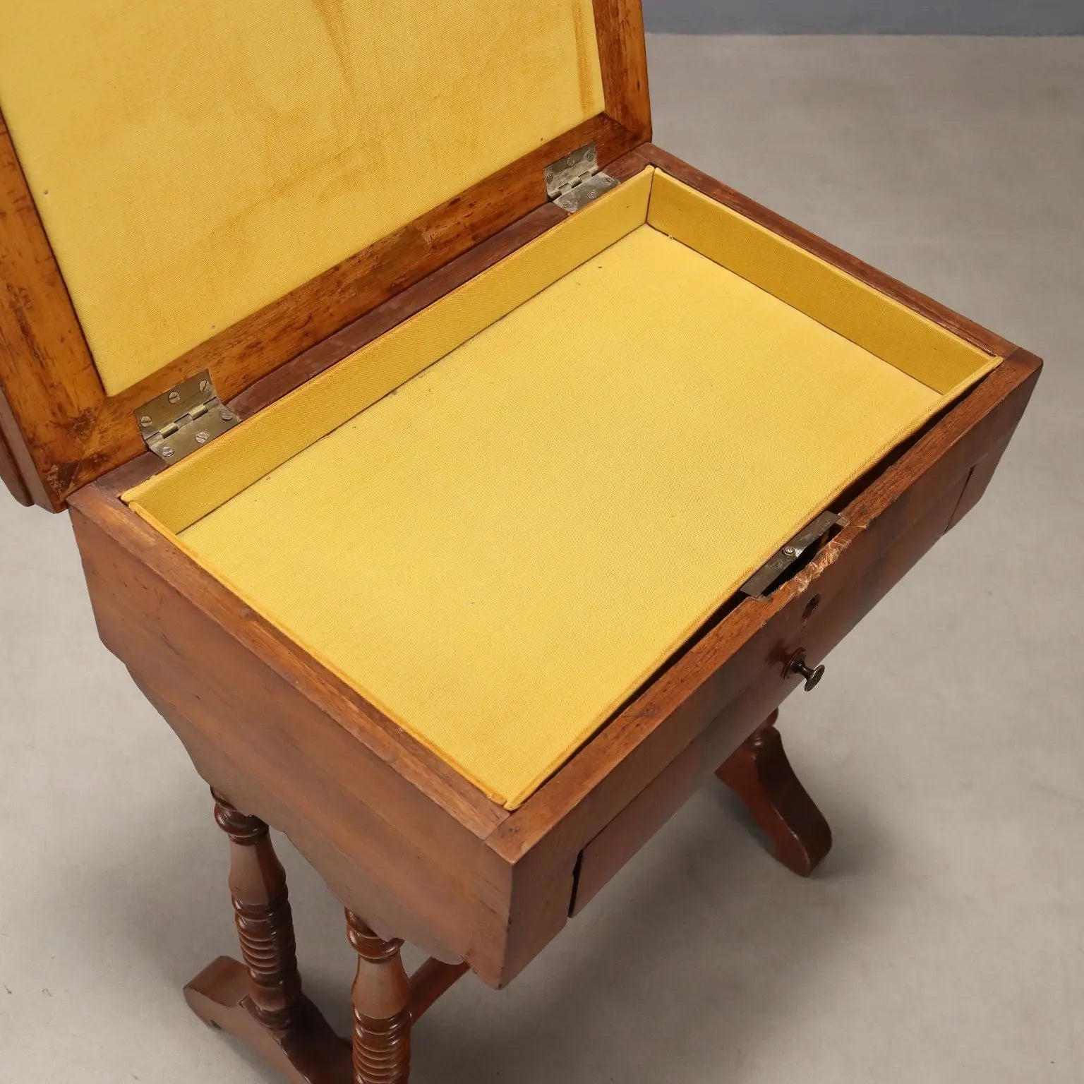 Antique Sewing Table Mahogany Drawer Italy XIX Century - Italy, Late XIX Century | Antiques | Side & Coffee Tables