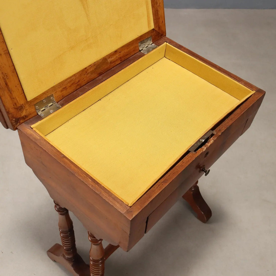 Antique Sewing Table Mahogany Drawer Italy XIX Century - Italy, Late XIX Century | Antiques | Side & Coffee Tables