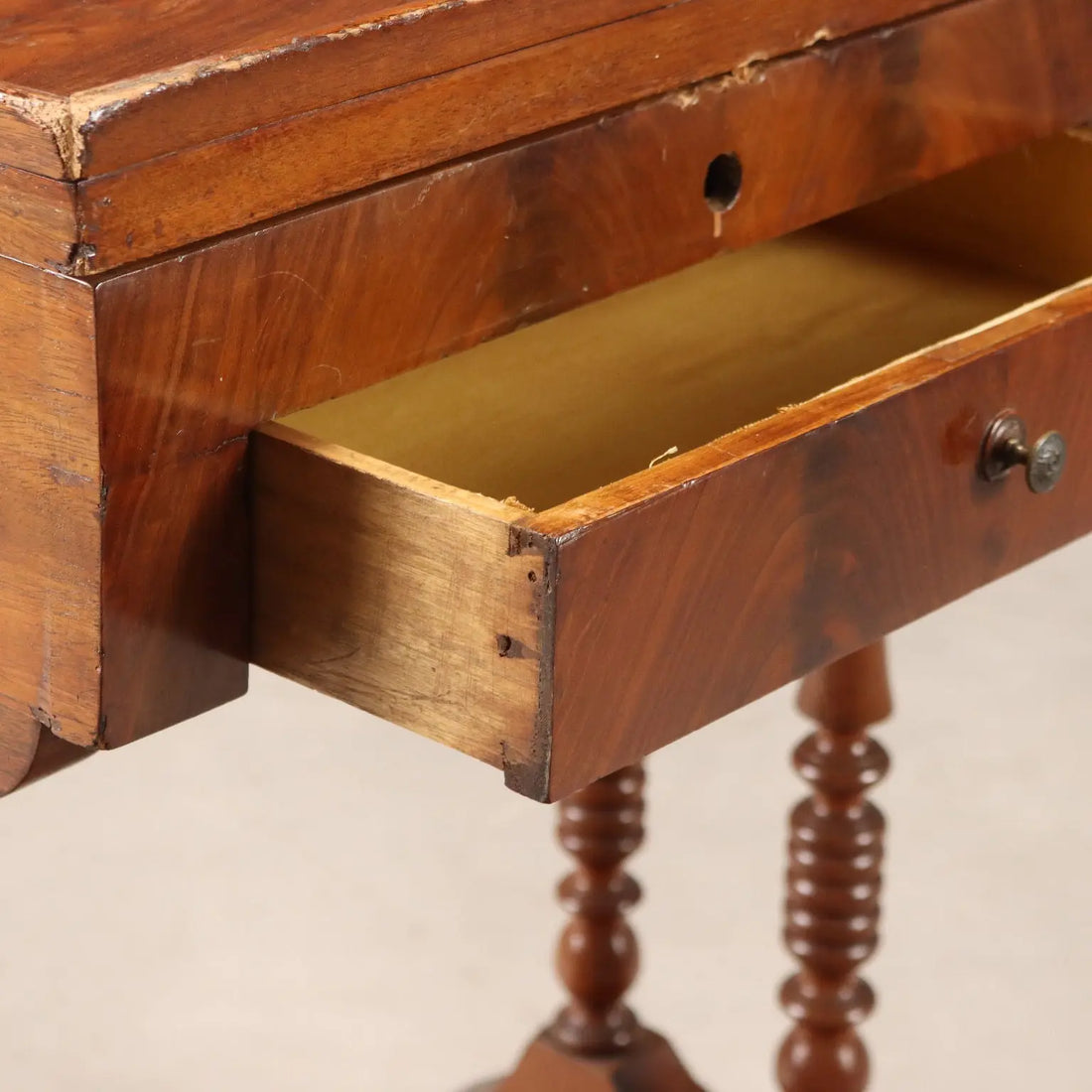 Antique Sewing Table Mahogany Drawer Italy XIX Century - Italy, Late XIX Century | Antiques | Side & Coffee Tables