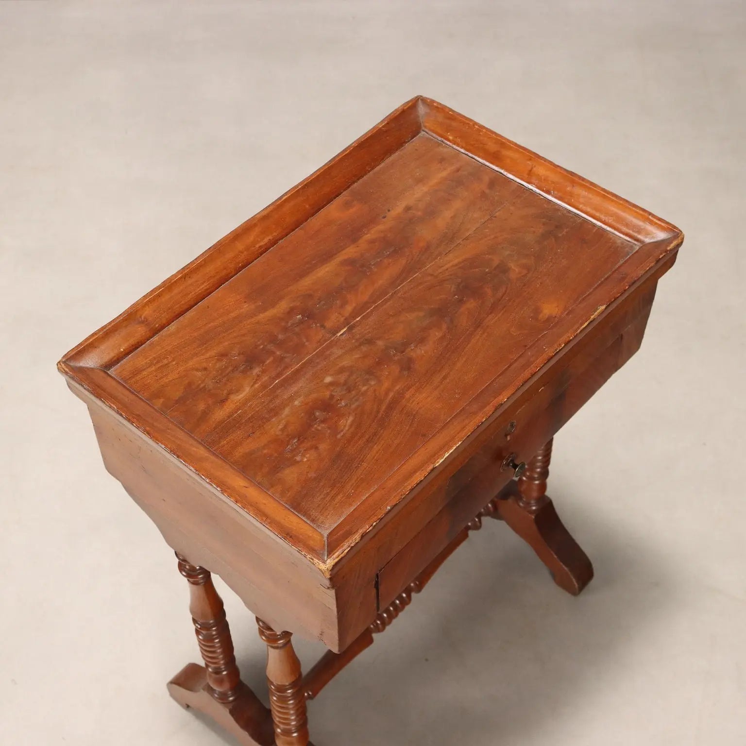 Antique Sewing Table Mahogany Drawer Italy XIX Century - Italy, Late XIX Century | Antiques | Side & Coffee Tables