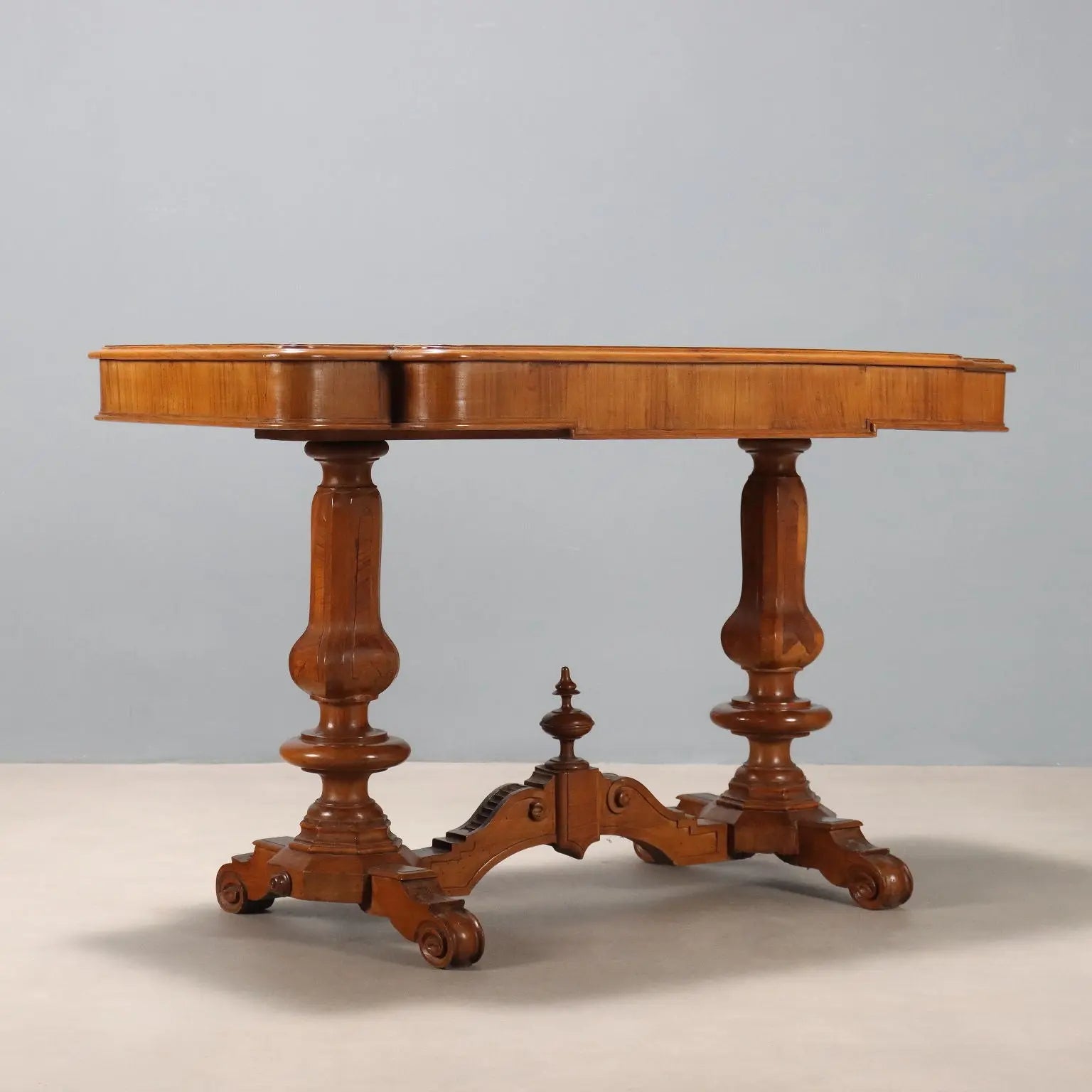 Small Antique Table Umbertino Walnut Italy XIX Century - Italy, Late XIX Century | Antiques | Side & Coffee Tables