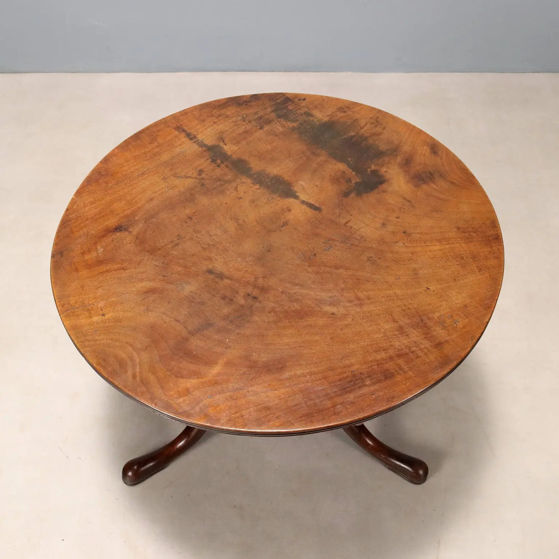 English Walnut Side Table - 19th Century