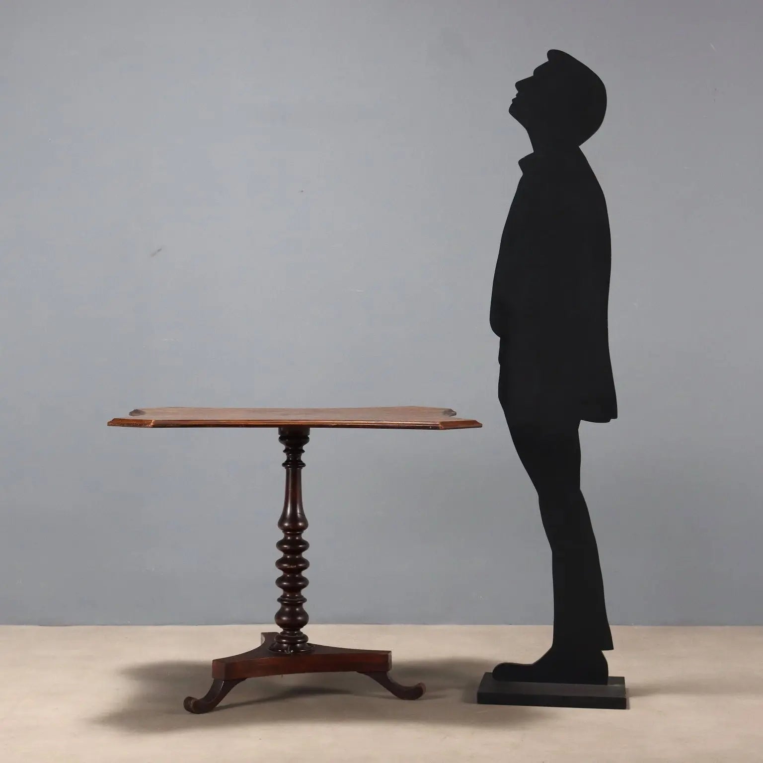 English Walnut Burl Table, 19th Century