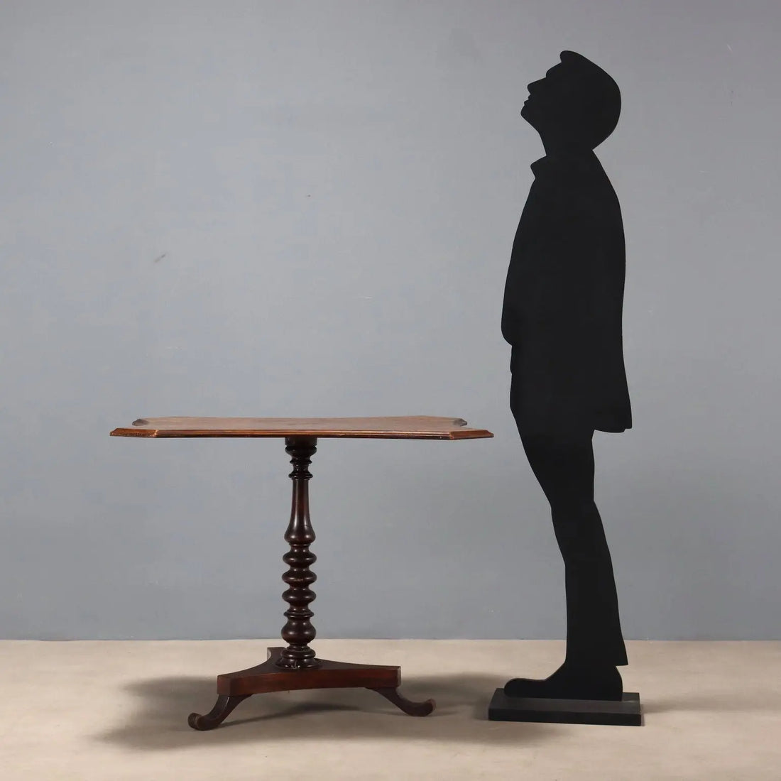 English Walnut Burl Table, 19th Century