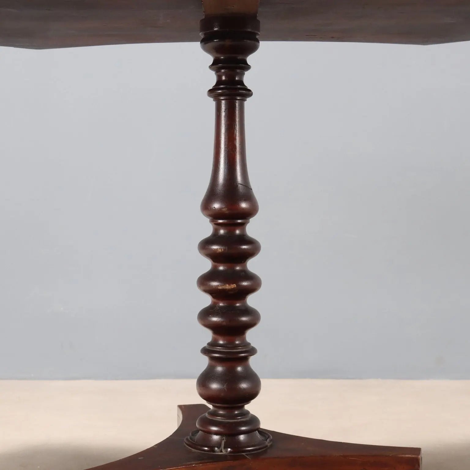 English Walnut Burl Table, 19th Century