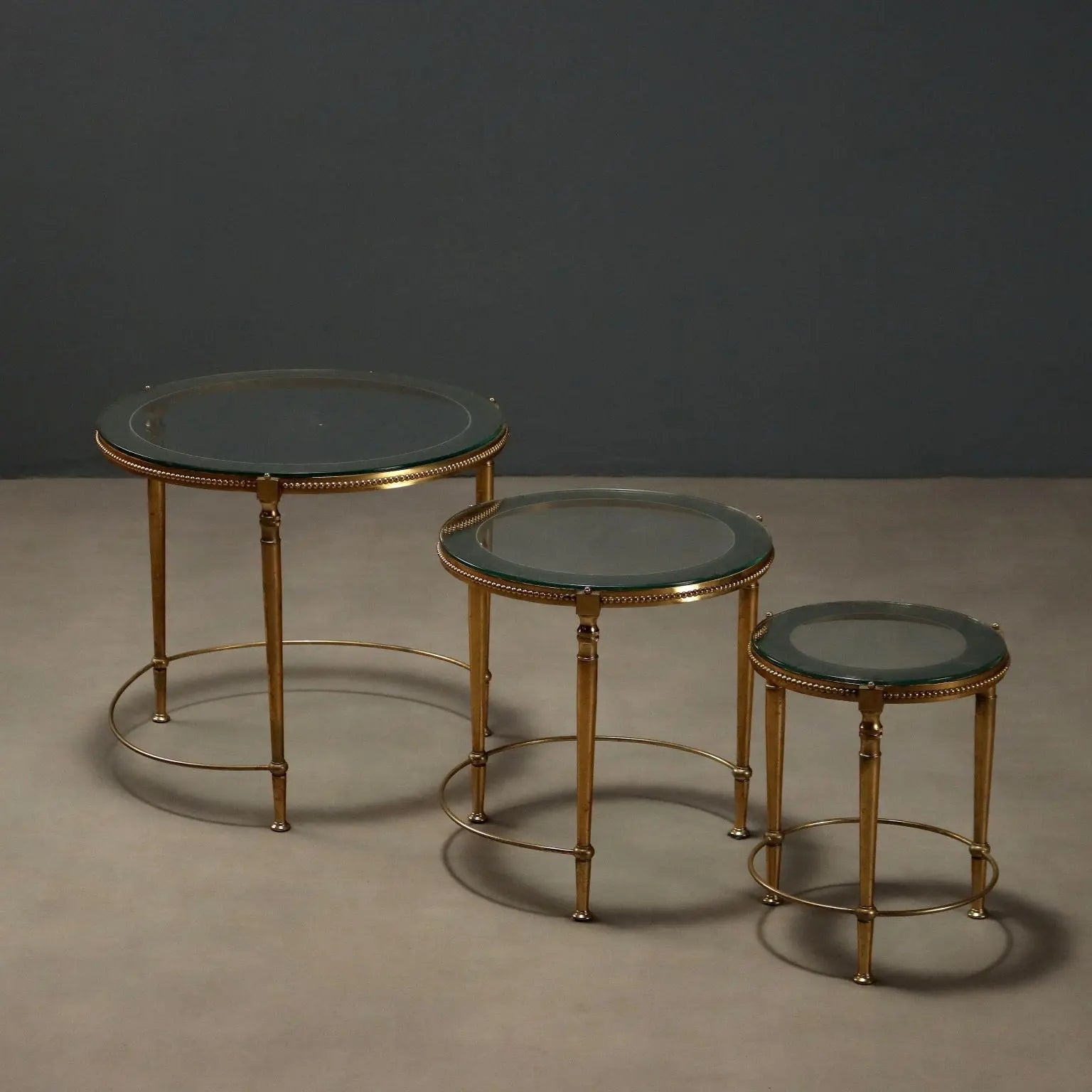 Small Antique Tables Metal Glass Italy XX Century - Italy, XX Century | Antiques | Side & Coffee Tables