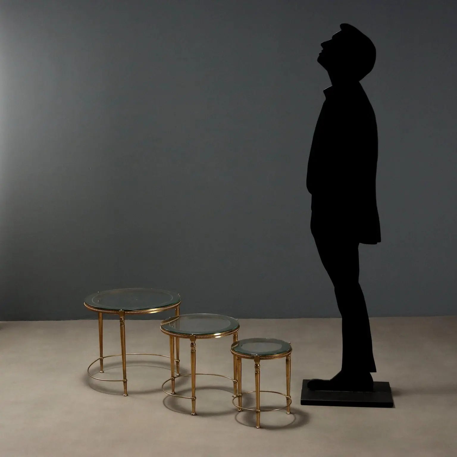 Small Antique Tables Metal Glass Italy XX Century - Italy, XX Century | Antiques | Side & Coffee Tables