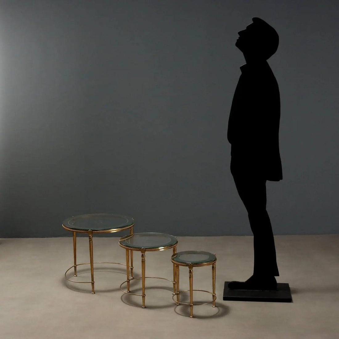Small Antique Tables Metal Glass Italy XX Century - Italy, XX Century | Antiques | Side & Coffee Tables