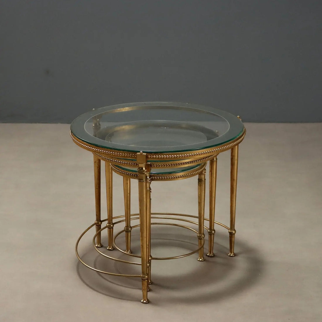 Small Antique Tables Metal Glass Italy XX Century - Italy, XX Century | Antiques | Side & Coffee Tables