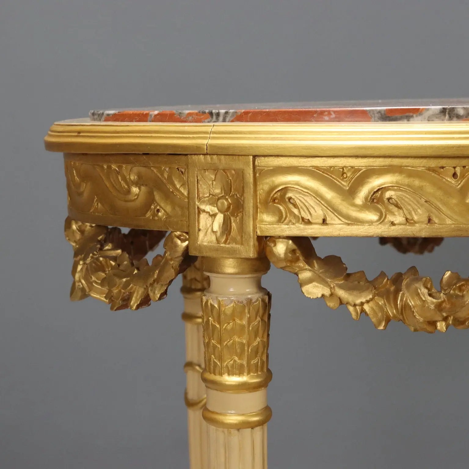 Antique Center Table Neoclassical Style Carved Wood XIX Century - Italy, Late XIX Century | Antiques | Side & Coffee Tables