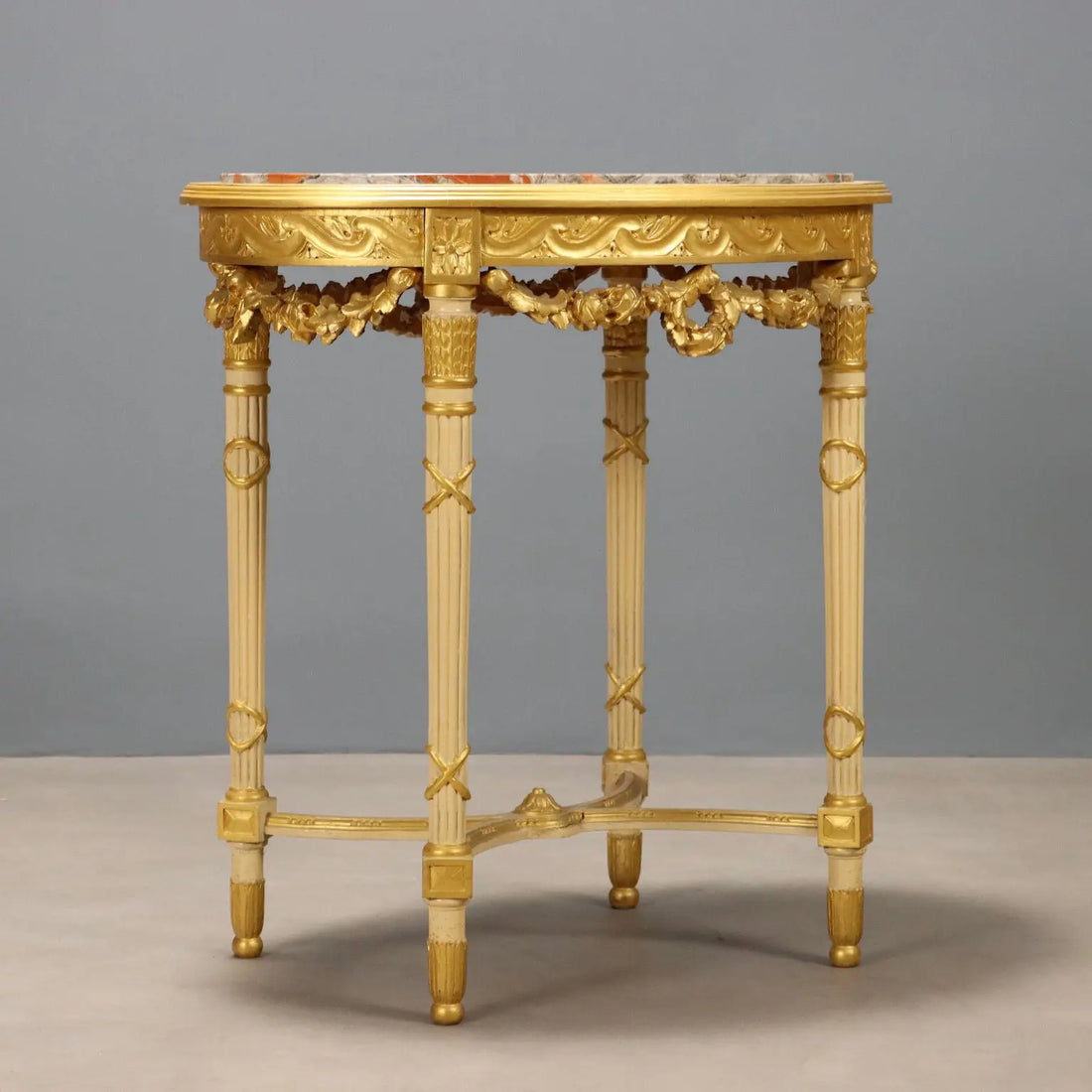 Antique Center Table Neoclassical Style Carved Wood XIX Century - Italy, Late XIX Century | Antiques | Side & Coffee Tables