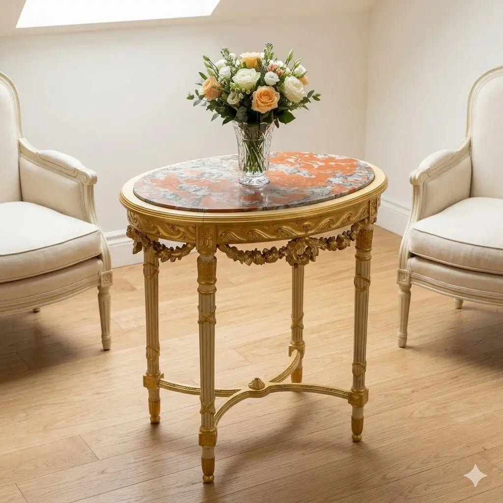 Antique Center Table Neoclassical Style Carved Wood XIX Century - Italy, Late XIX Century | Antiques | Side & Coffee Tables