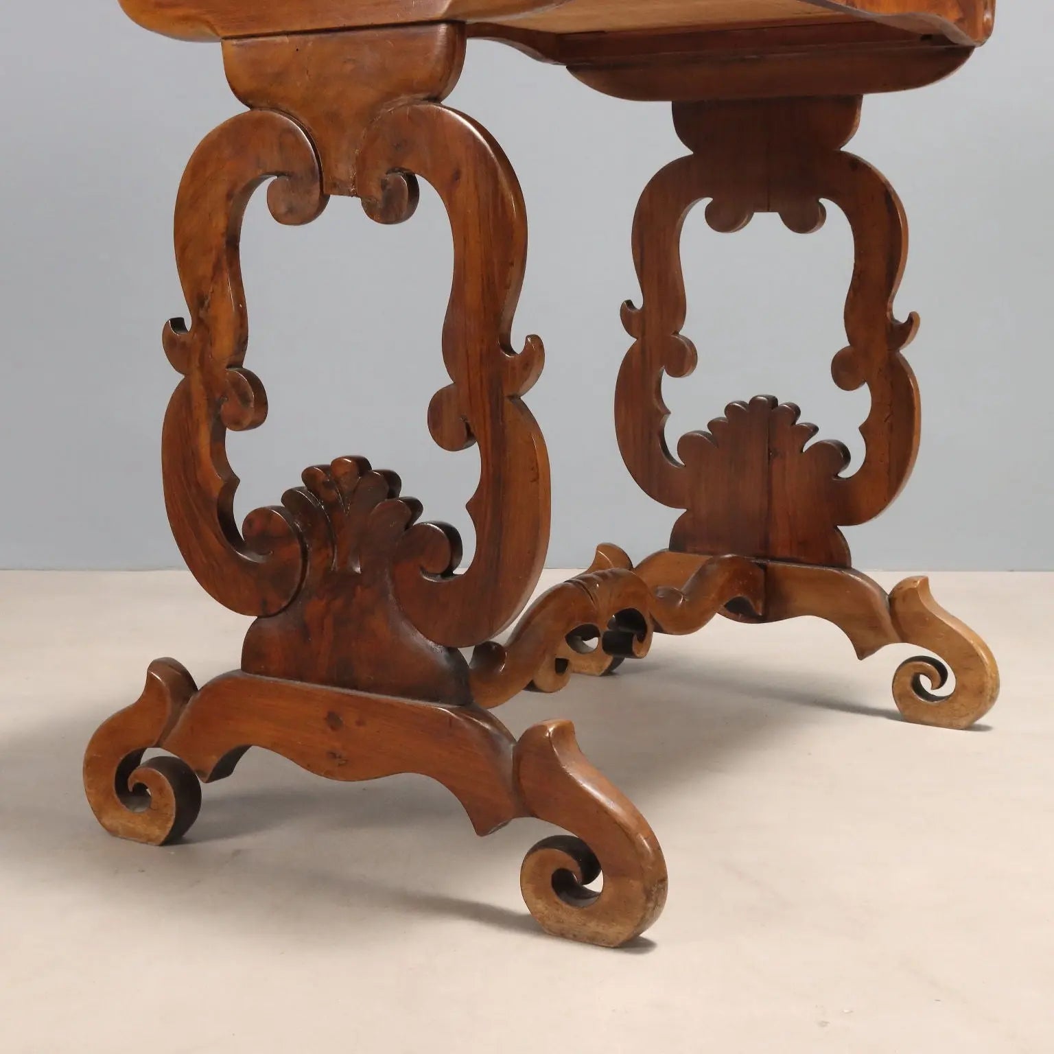 Antique Writing Desk Louis Philippe Walnut Italy XIX Century - Italy, Mid XIX Century | Antiques | Side & Coffee Tables