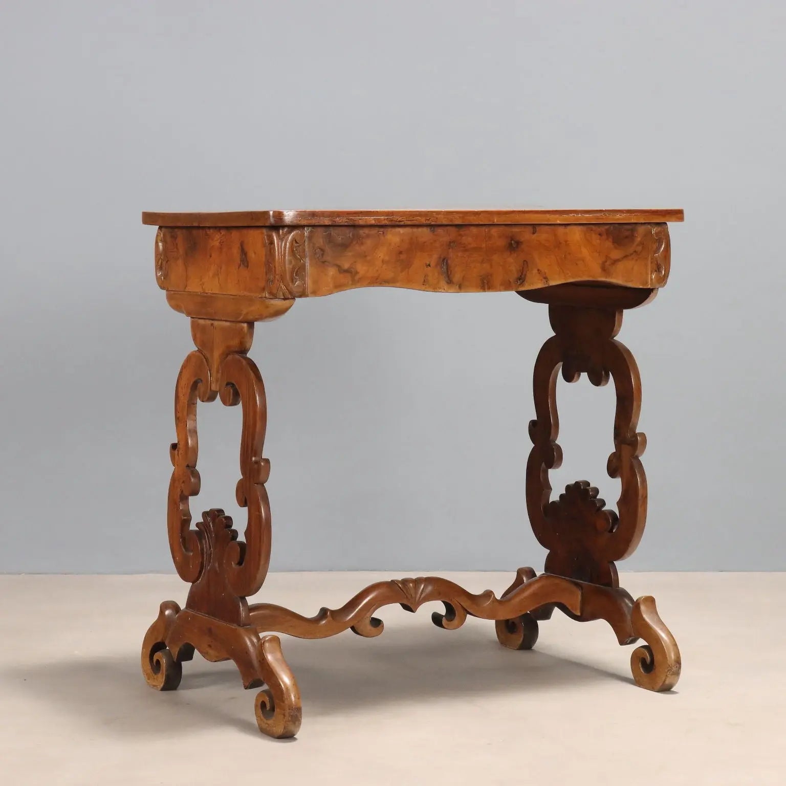 Antique Writing Desk Louis Philippe Walnut Italy XIX Century - Italy, Mid XIX Century | Antiques | Side & Coffee Tables