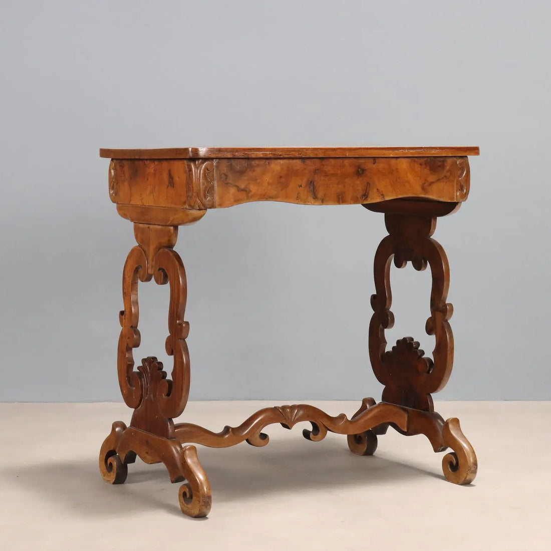 Antique Writing Desk Louis Philippe Walnut Italy XIX Century - Italy, Mid XIX Century | Antiques | Side & Coffee Tables