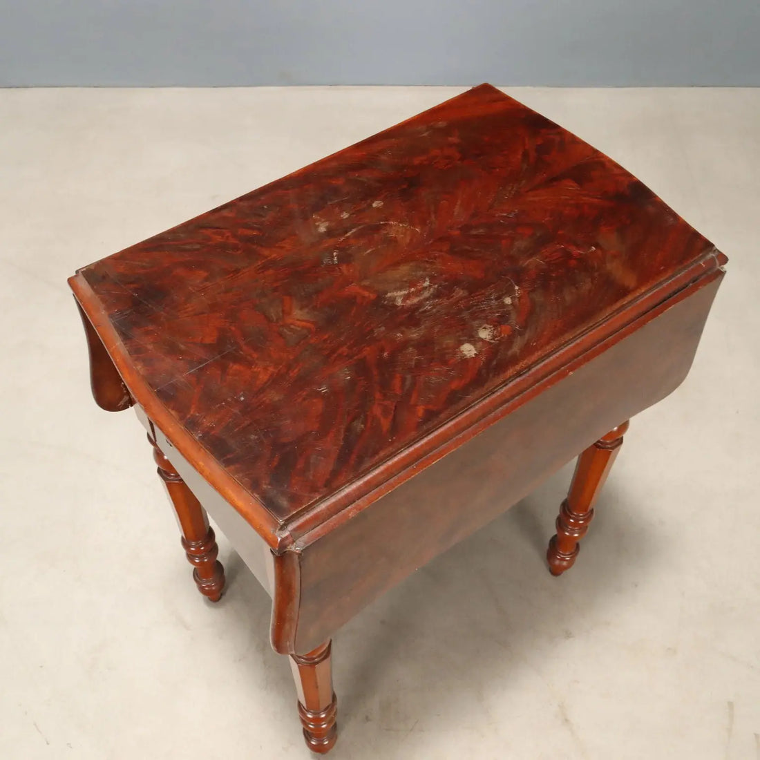 Antique Working Table Mahogany Veneer Italy XIX Century - France, XIX Century | Antiques | Side & Coffee Tables