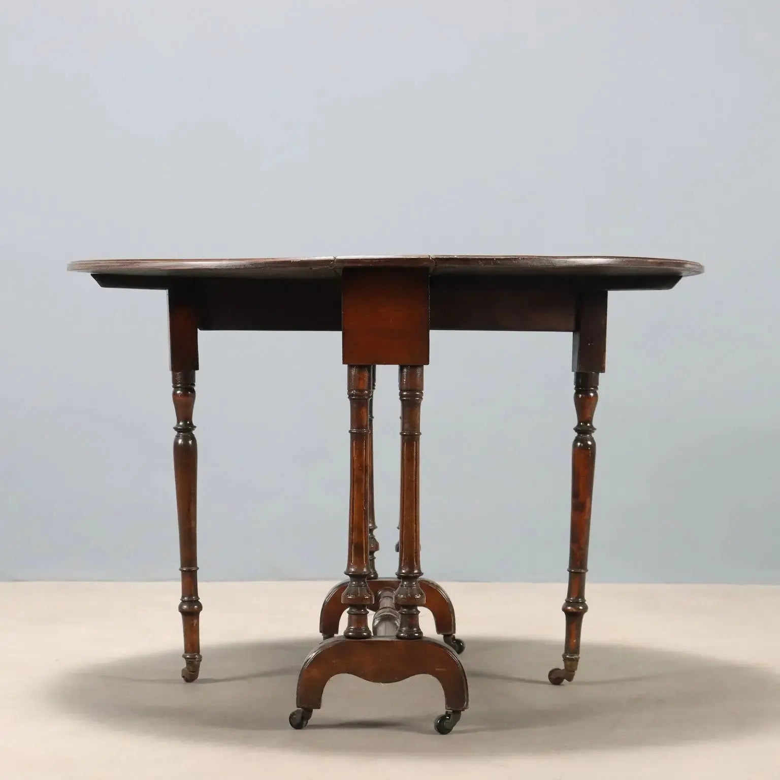 Antique Side Table Mahogany Engravings United Kingdom XIX Century - England, XIX Century | Antiques | Side & Coffee Tables